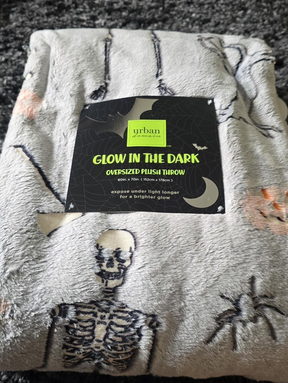 Urban Domain Glow-in-the-Dark Oversized Plush Throw